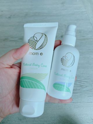 mom e 맘이 내추럴 베이비 케어 크림+바디오일 — 5점을 준 리뷰어가 2021년 1월 올린 사용 사진