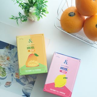 비타앤C 레몬맛, 망고맛 — 5점을 준 리뷰어가 2021년 4월 올린 사용 사진