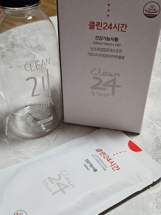 클린24시간 1BOX(5포) + 전용보틀(500ml) — 5점을 준 리뷰어가 2023년 6월 올린 사용 사진