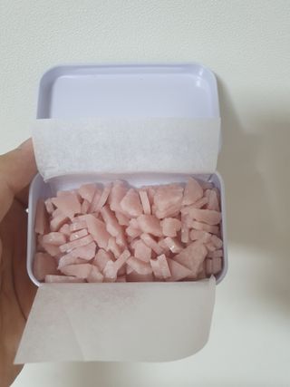 [아이스칩스] 무설탕 비건 자일리톨 캔디 7종 2개기준 — 5점을 준 리뷰어가 2021년 6월 올린 사용 사진