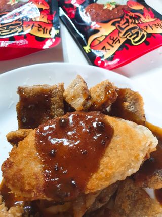 불타 지옥불카레 불지옥맛 180g x 3봉 — 5점을 준 리뷰어가 2021년 6월 올린 사용 사진
