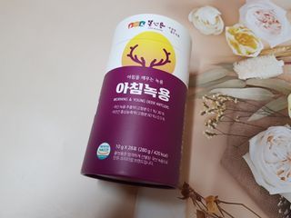 [몸엔용] 전국 이마트 런칭 신상, 아침을 깨우는 녹용 아침녹용 10g x 28포 — 5점을 준 리뷰어가 2021년 7월 올린 사용 사진