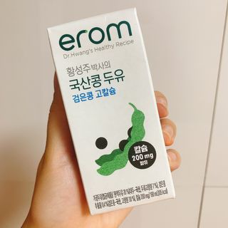 이롬 erom 황성주박사의 국산콩 두유 검은콩 고칼슘 — 5점을 준 리뷰어가 2020년 12월 올린 사용 사진