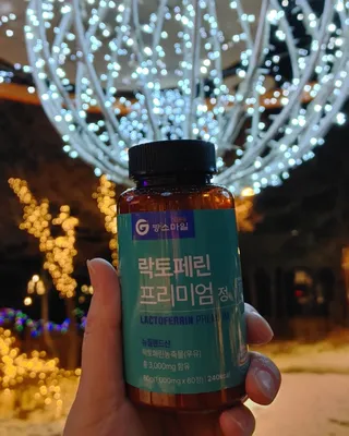 짱스마일 락토페린 프리미엄 정 1000ml x 60정 — 4점을 준 리뷰어가 2022년 12월 올린 사용 사진