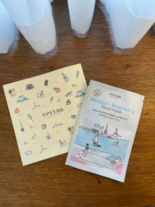 세뚜아(Cettua) 나우[세뚜아] 모이스처 밸런싱 페이셜 마스크 Cettua Moisture Balancing Facial Mask 4매 — 5점을 준 리뷰어가 2023년 12월 올린 사용 사진
