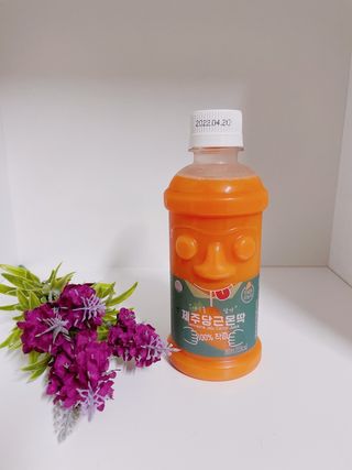 탐라원 제주의 맛, 몬딱주스 4종세트 - 한라봉몬딱주스, 천혜향몬딱주스, 청귤에이드, 당근몬딱주스 — 5점을 준 리뷰어가 2021년 8월 올린 사용 사진
