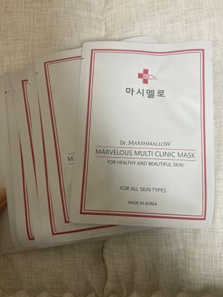 닥터마시멜로 마블러스 멀티 클리닉 마스크 — 5점을 준 리뷰어가 2021년 5월 올린 사용 사진