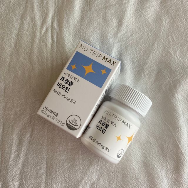 뉴트립맥스 트윙클 비오틴 400mg 30정 1개월분 리뷰 사진