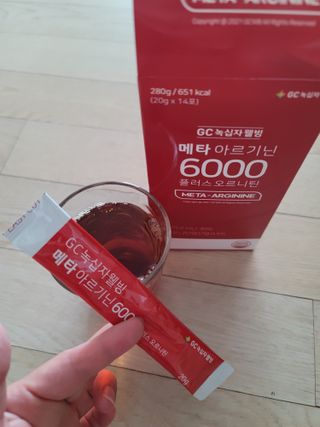 메타아르기닌 GC녹십자웰빙 메타 아르기닌 6000 플러스 오르니틴 — 5점을 준 리뷰어가 2022년 6월 올린 사용 사진