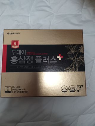 서울약사신협_투데이홍삼정플러스스틱_10g x 30포 — 5점을 준 리뷰어가 2021년 3월 올린 사용 사진