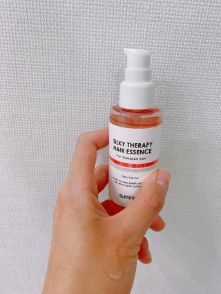 썸헤어 / SUMHAIR 썸헤어 실키 테라피 헤어 에센스 — 5점을 준 리뷰어가 2021년 5월 올린 사용 사진