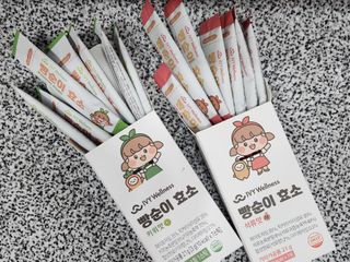 아이비웰니스 빵순이 효소 키위맛 7포 + 석류맛 7포 (총 14포, 2주분) — 5점을 준 리뷰어가 2022년 10월 올린 사용 사진