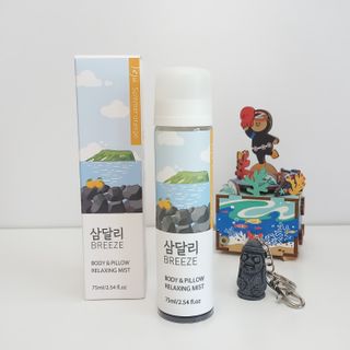 제주인디 삼달리 브리즈 바디&필로우 릴렉싱 미스트 제주 하귤 — 5점을 준 리뷰어가 2023년 2월 올린 사용 사진