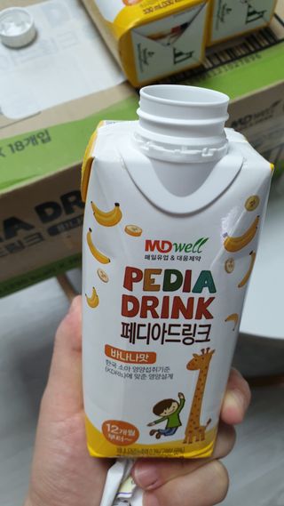 메디웰 페디아드링크 미니 바나나맛 — 5점을 준 리뷰어가 2021년 7월 올린 사용 사진