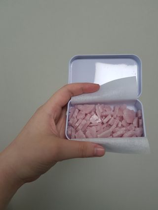 [아이스칩스] 무설탕 비건 자일리톨 캔디 7종 2개기준 — 4점을 준 리뷰어가 2021년 7월 올린 사용 사진