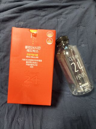 클린24시간 레드박스 1BOX(5포) + 전용보틀(500ml) — 5점을 준 리뷰어가 2024년 1월 올린 사용 사진