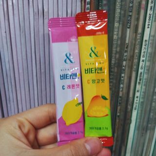 비타앤C 레몬맛, 망고맛 — 5점을 준 리뷰어가 2021년 4월 올린 사용 사진