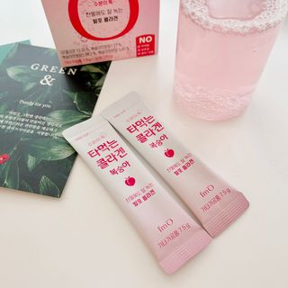 [음료수 대신 가능!]  빠르게 흡수되는 아임오 타먹는 콜라겐 1박스 — 5점을 준 리뷰어가 2023년 3월 올린 사용 사진