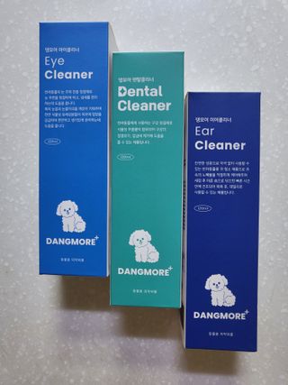 [댕모어 클리너 3종] 아이클리너 / 이어클리너 / 덴탈클리너 3종 세트 (120ml) — 4점을 준 리뷰어가 2023년 9월 올린 사용 사진