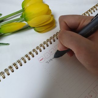 리훈 곰부 체크리스트+ 곰부 리무버블스티커 1장 — 5점을 준 리뷰어가 2021년 5월 올린 사용 사진