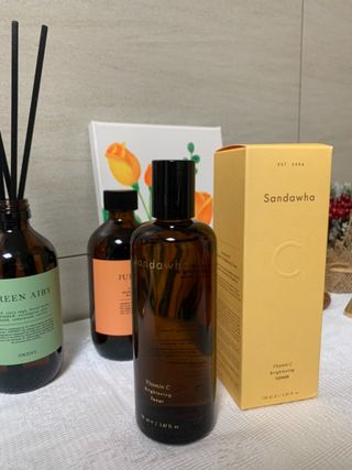 스킨큐어 산다화 비타민c 화이트닝 토너 150ml — 5점을 준 리뷰어가 2022년 2월 올린 사용 사진