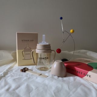 유비맘 샘방지 PPSU 빨대컵_컬러 랜덤 발송 — 5점을 준 리뷰어가 2020년 12월 올린 사용 사진