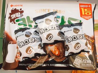 롯데제과 까망카스타드 더블초코 — 5점을 준 리뷰어가 2021년 5월 올린 사용 사진