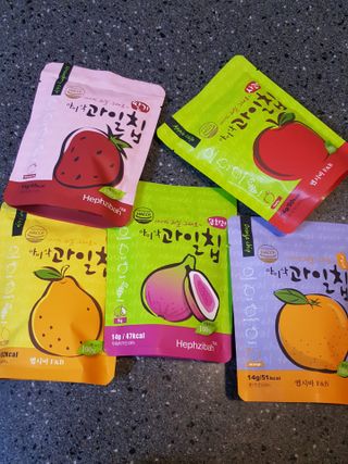 아비삭과일칩 5종 /딸기,사과,배,귤,무화과 5종 — 5점을 준 리뷰어가 2021년 5월 올린 사용 사진