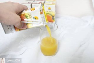 도이캄 착즙 완숙 토마토 200ml 12팩 무설탕 태국왕실 기내식주스 — 5점을 준 리뷰어가 2021년 2월 올린 사용 사진