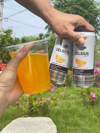 셀시어스 오리지널 325ml 에너지 비타민 피트니스 드링크(24can) 다이어트 음료 — 4점을 준 리뷰어가 2022년 5월 올린 사용 사진