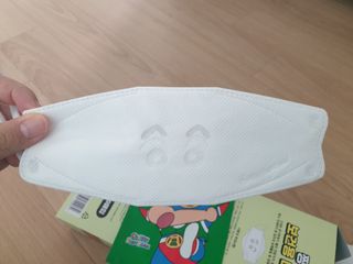 [숨그림] 3D 입체형, 짱구, 무직타이거, 빨강머리앤 우리아이 그리고 내가 쓰는 믿을수있는 케릭터 마스크 — 5점을 준 리뷰어가 2021년 9월 올린 사용 사진