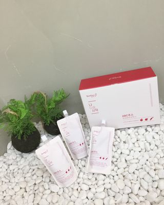 12월 15일 출시, 건강기능식품 브랜드 본리브 나 다운 시작 제품 3종 — 5점을 준 리뷰어가 2021년 2월 올린 사용 사진