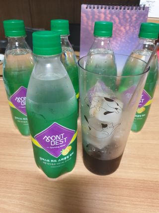 몽베스트 Montbest with Sparkling water Lemon OR Lime 20병(랜덤) — 4점을 준 리뷰어가 2022년 6월 올린 사용 사진