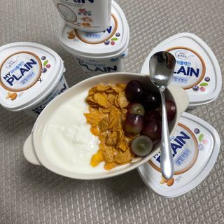 떠먹는불가리스 마이플레인 요거트 435g 6개입 — 5점을 준 리뷰어가 2021년 2월 올린 사용 사진
