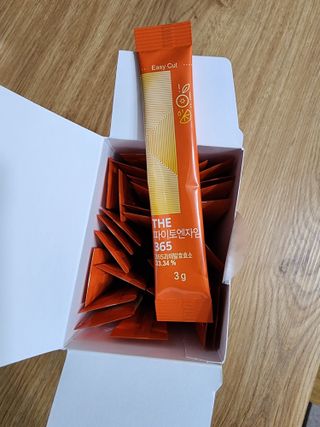 [닥터루템]맛있는 파인애플맛 과채효소 THE파이토엔자임365 1box (30포) — 4.5점을 준 리뷰어가 2022년 10월 올린 사용 사진