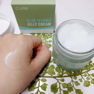 김정문알로에 큐어 큐어 알로에 리프레쉬 젤리 세럼, 큐어 알로에 하이드로 젤리 크림 — 5점을 준 리뷰어가 2021년 2월 올린 사용 사진