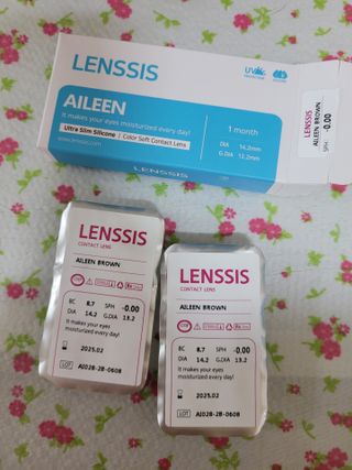 렌시스 LENSSIS [ 렌시스 ] 인생정착템 , 영롱한 매력이 있는 ＃에일린시리즈 1개월용 ｜ 4컬러 중 택1 ｜ — 5점을 준 리뷰어가 2021년 4월 올린 사용 사진