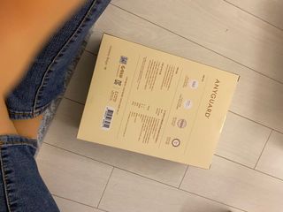 애니가드 셋업마스크 4컬러 각 10매입 [크리미베이지, 캐시미어로즈, 초콜렛브라운, 미드나잇네이비] — 5점을 준 리뷰어가 2022년 2월 올린 사용 사진