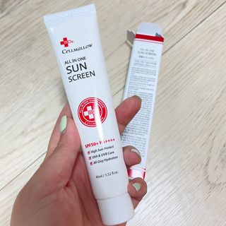 닥터셀멜로 셀멜로 올인원 선스크린 — 5점을 준 리뷰어가 2021년 5월 올린 사용 사진