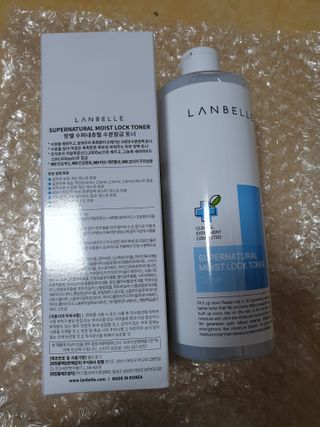 랑벨 수퍼내츄럴 수분잠금 토너 500ml (수분, 보습, 피부장벽 토너) — 4점을 준 리뷰어가 2022년 4월 올린 사용 사진