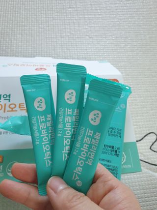 앙팡 패밀리면역 프로바이오틱스 2g x 100포 — 5점을 준 리뷰어가 2022년 10월 올린 사용 사진