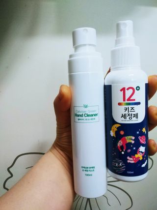 셀바이져 항균 스프레이 핸드워시 + 키즈세정제 SET — 5점을 준 리뷰어가 2021년 3월 올린 사용 사진