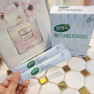 셀렉스스포츠 셀렉스 밀크세라마이드 저분자피쉬콜라겐 28포 X 1박스 — 5점을 준 리뷰어가 2021년 5월 올린 사용 사진