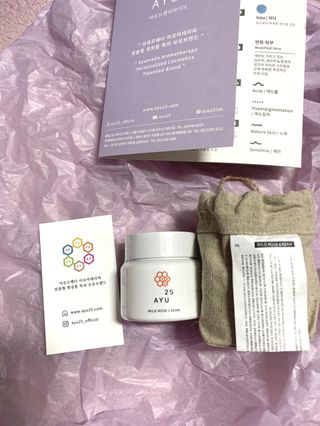 AYU25[아유트웬티파이브]다마스크로즈워터 베이스 천연 수분 촉촉 크림 — 4점을 준 리뷰어가 2021년 4월 올린 사용 사진