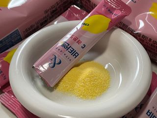 비타앤C 레몬맛, 망고맛 — 5점을 준 리뷰어가 2021년 6월 올린 사용 사진