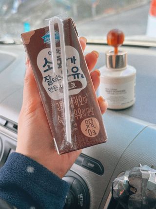 [구매평]덴마크 소화가 잘되는 우유로 만든 초코, 190ml, 24개 — 5점을 준 리뷰어가 2025년 2월 올린 사용 사진