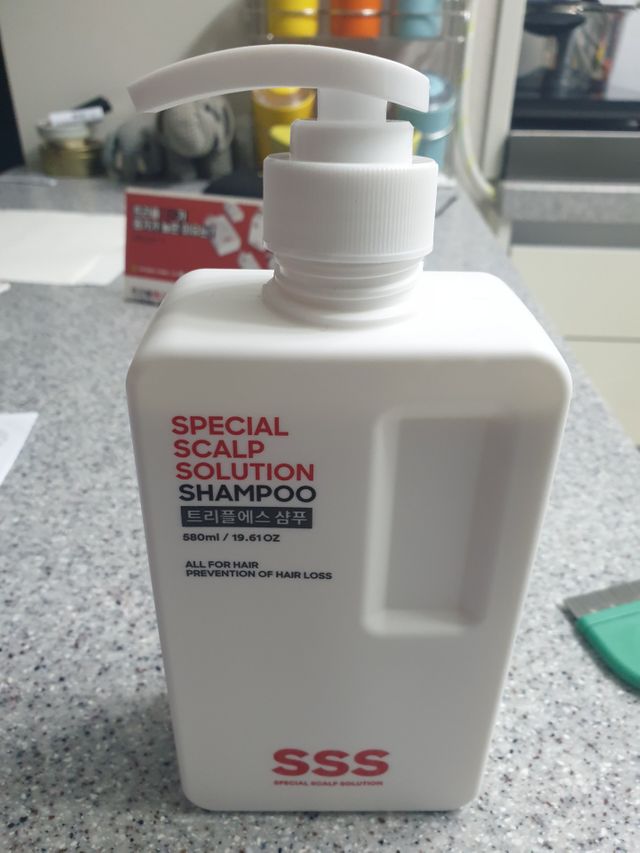 트리플에스 탈모 샴푸 580ml 리뷰 사진