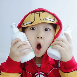 mom e 맘이 내추럴 베이비 케어 샴푸앤바스+로션 — 5점을 준 리뷰어가 2021년 1월 올린 사용 사진