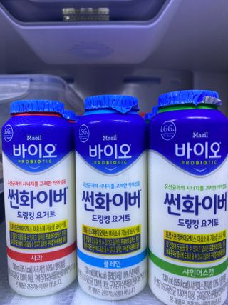 LIVE 매일바이오 썬화이버 드링킹 요거트 — 5점을 준 리뷰어가 2022년 8월 올린 사용 사진