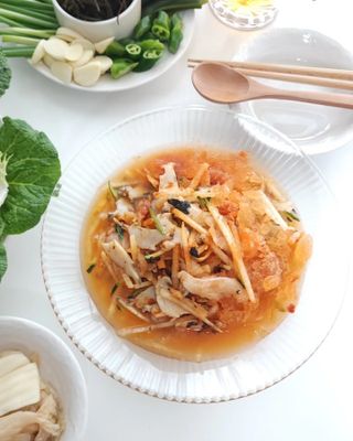 마라도푸드 포항 구룡포 햇 과메기 야채세트 마라도회식당 꽁치 — 5점을 준 리뷰어가 2023년 10월 올린 사용 사진